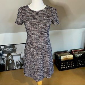 Loft Tweed Short Sleeve Dress